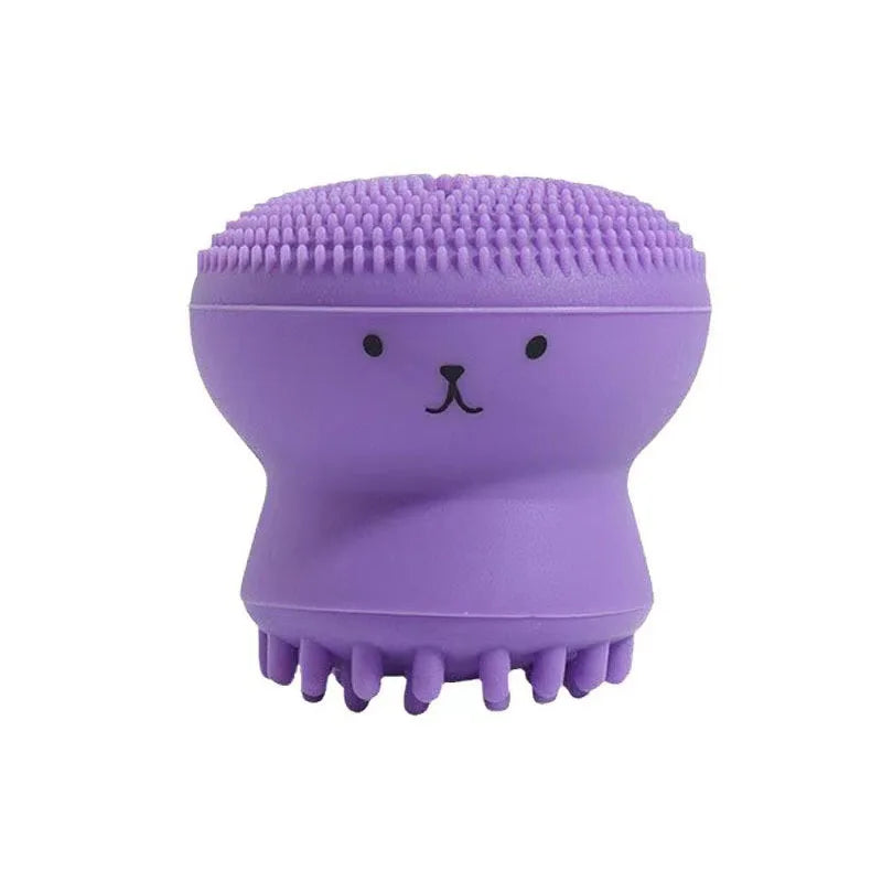 Silicone Face Scrubber Face Massage Brush Skin Care Pore Cleaner Brus Deep Cleaning Exfoliator Tool XJS02