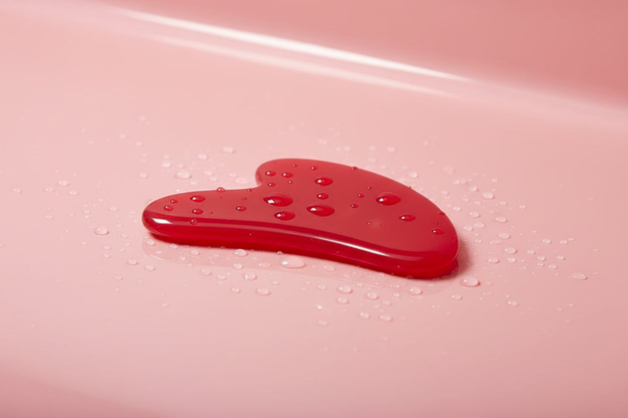 Gua Sha Massage Board Natural Resin Jade Stone for Face Rose Pink Guasha Facial Massager Scrapers Tools for Face Neck Back Body