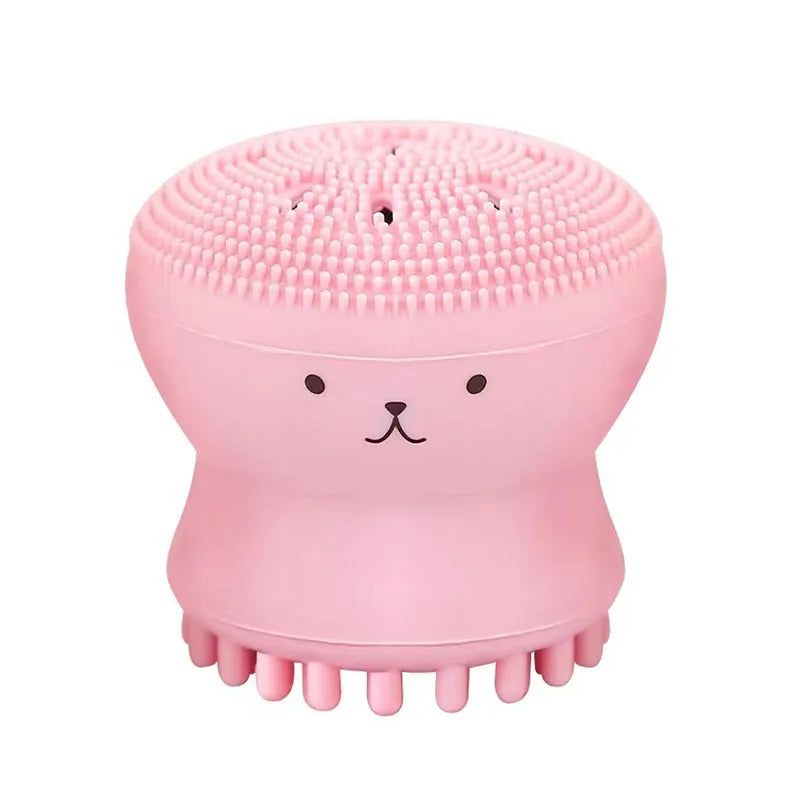 Silicone Face Scrubber Face Massage Brush Skin Care Pore Cleaner Brus Deep Cleaning Exfoliator Tool XJS02