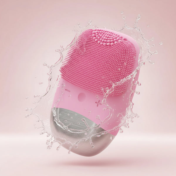 Electric Facial Cleansing Brush Silicone IPX7 Face Massager Facial Cleanser Sonic Vibration Cleaner Deep Hole Face Brush Machine