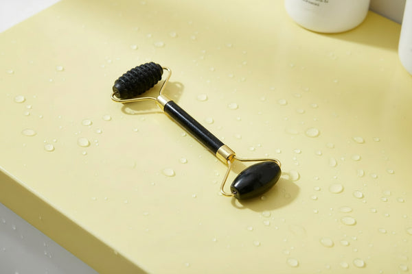 Obsidian Jade Roller Massager Gouache Scraper for Face Facial Skin Care Tools Natural Body Back Beauty Lifting Massagers Rollers