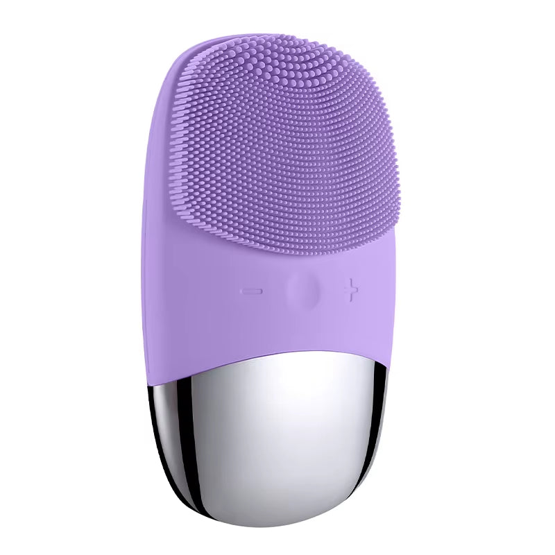 Electric Facial Cleansing Brush Silicone IPX7 Face Massager Facial Cleanser Sonic Vibration Cleaner Deep Hole Face Brush Machine