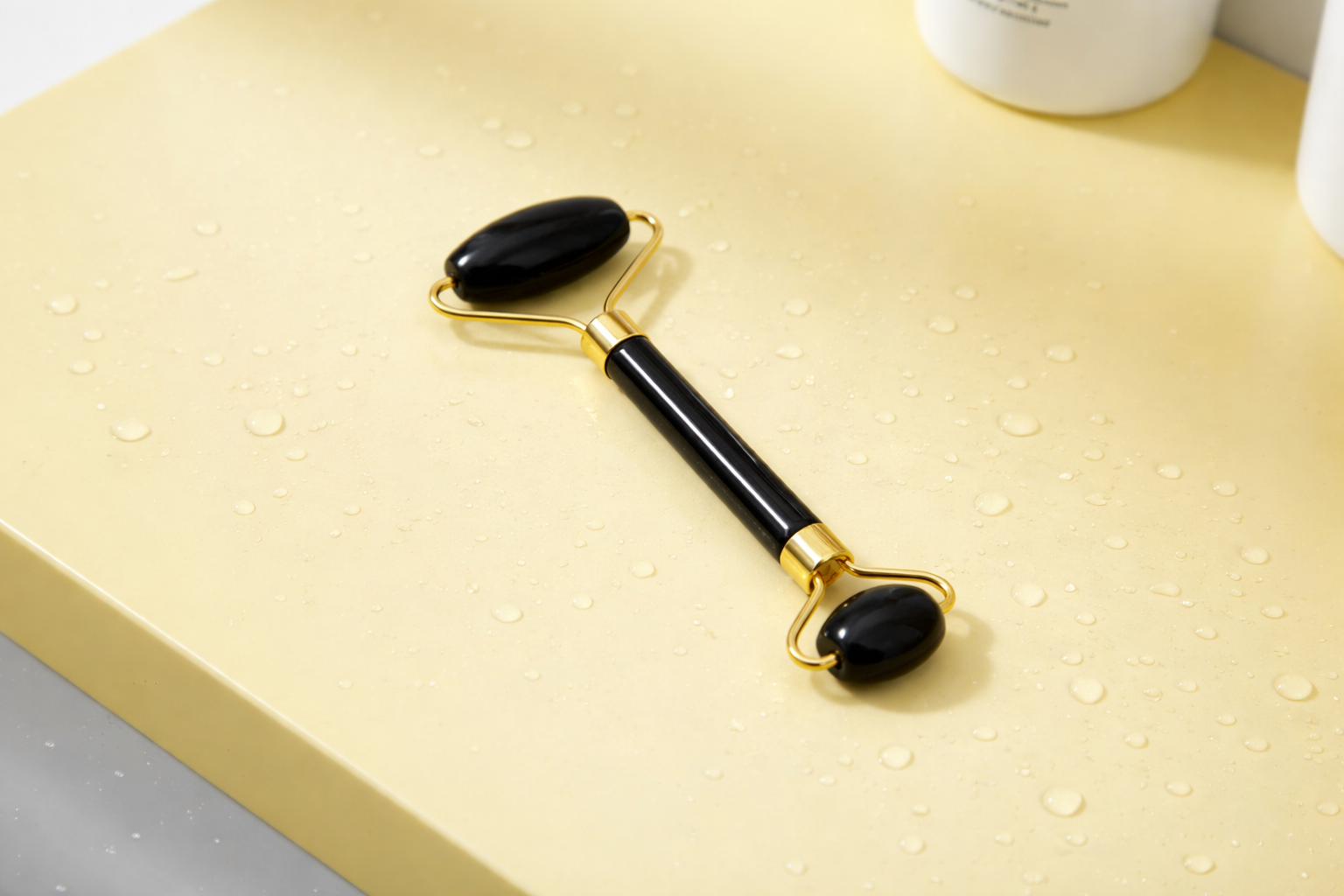 Black Obsidian Jade Facial Roller