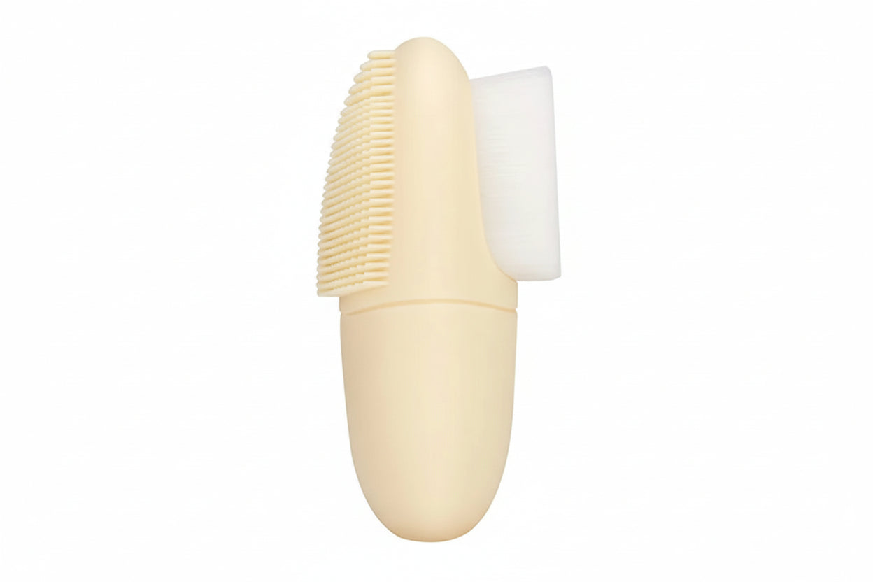 Double Sided Silicone Facial Cleansing Brush Manual Massage Facial Cleanser Brush Soft Bristles Deep Cleaning Exfoliator Tool