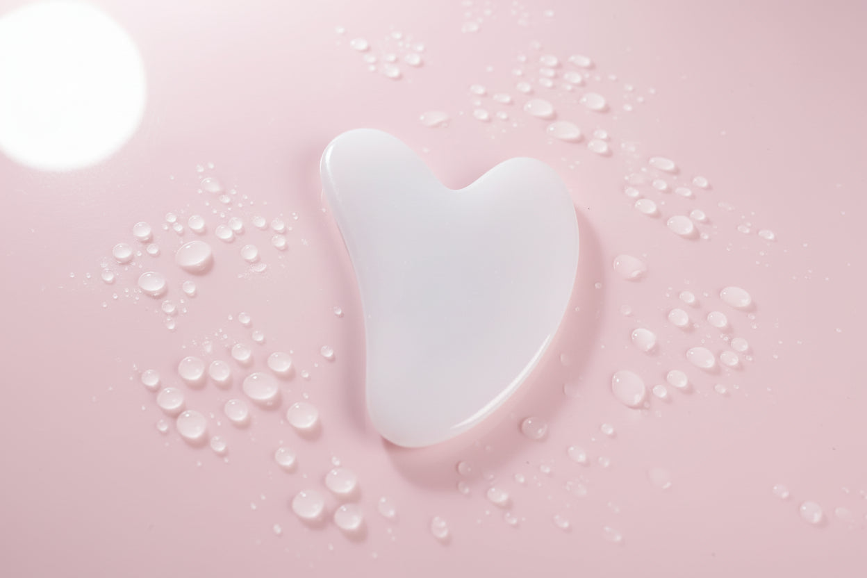 Gua Sha Massage Board Natural Resin Jade Stone for Face Rose Pink Guasha Facial Massager Scrapers Tools for Face Neck Back Body