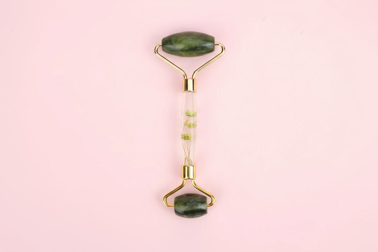 1Pc Jade Roller Facial Tool Natural Jade Face Roller Massager Tool Body Mini Portable Skin Care Body Massage Relaxing Tool