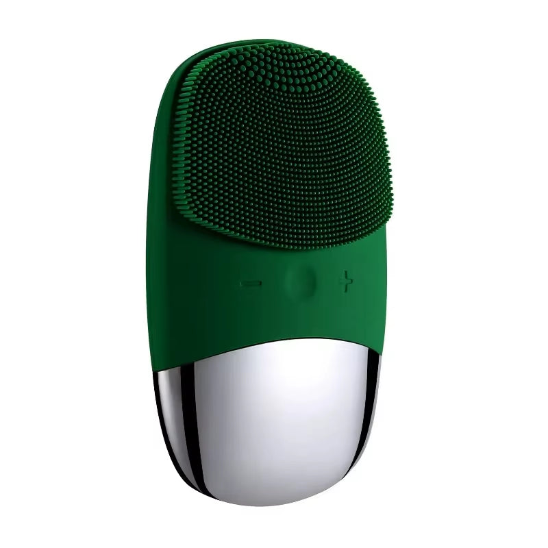 Electric Facial Cleansing Brush Silicone IPX7 Face Massager Facial Cleanser Sonic Vibration Cleaner Deep Hole Face Brush Machine