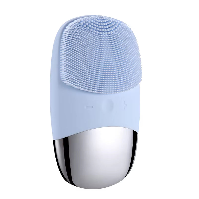 Electric Facial Cleansing Brush Silicone IPX7 Face Massager Facial Cleanser Sonic Vibration Cleaner Deep Hole Face Brush Machine