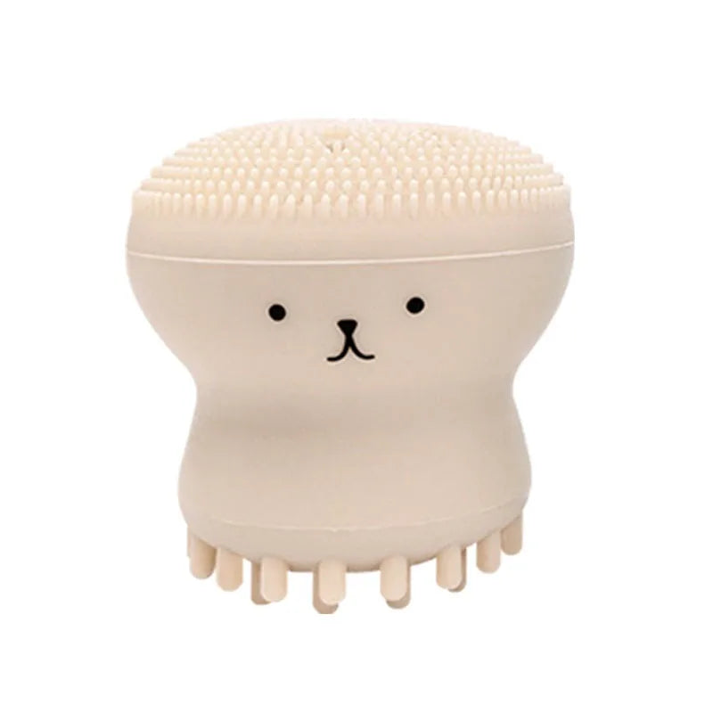 Silicone Face Scrubber Face Massage Brush Skin Care Pore Cleaner Brus Deep Cleaning Exfoliator Tool XJS02